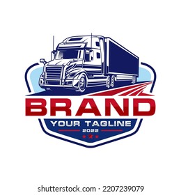 trucking logo truck and trailer