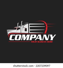 trucking logo truck and trailer