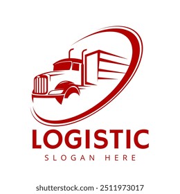 Trucking logo vector with eps format file.