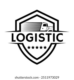 Trucking logo vector with eps format file.