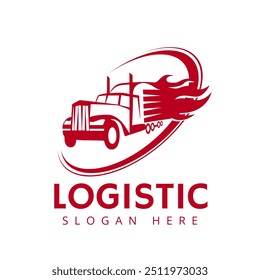 Trucking logo vector with eps format file.
