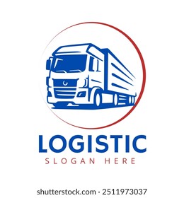 Trucking logo vector with eps format file.
