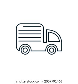 Trucking Service, Delivery Services Icon Design Template Elements