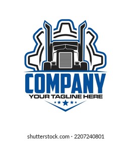 trucking service logo tucking fix logo
