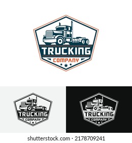 Trucking Transport Logistic Company logo Design