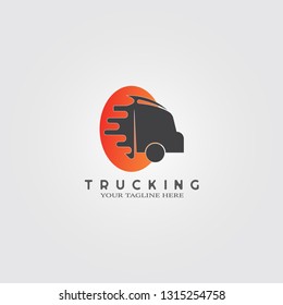 Trucking Transportation Logo 