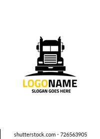 Trucking transportation logo template vector 2