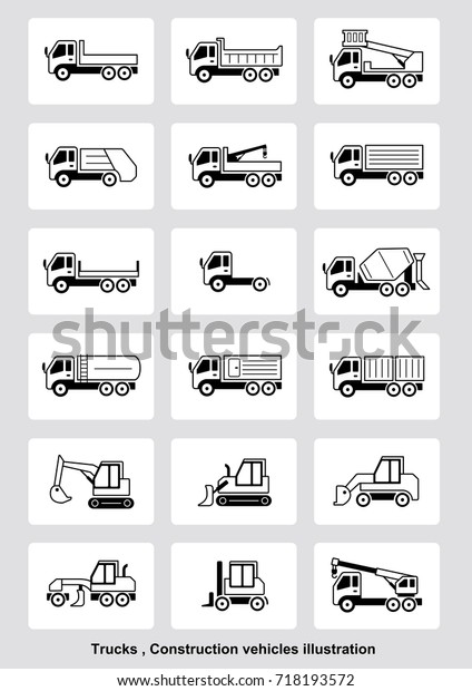 trucks /\
construction vehicles\
illustration