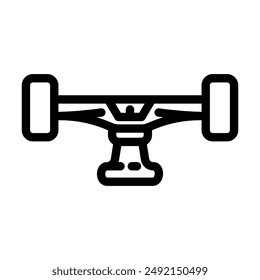 trucks skate sport line icon vector. trucks skate sport sign. isolated contour symbol black illustration