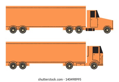 trucks transport your cargo vector illustration