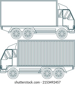 Trucks vector for graphic use