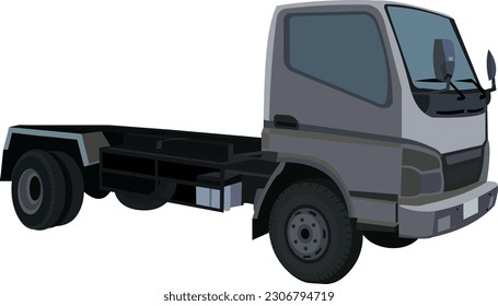 trucks without tubs, suitable for icons or symbols used for logos and icons