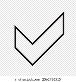 true black vector icon x. The correct black sign sings. No wrong symbols. with transparent backgrounds