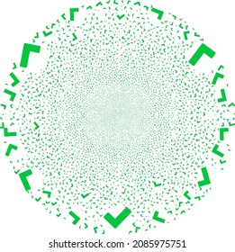 True burst spheric cluster. Object pattern is combined from random true pictograms as festive spheric cluster. Abstract spheric cluster collage created from true icons.