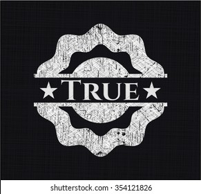 True with chalkboard texture