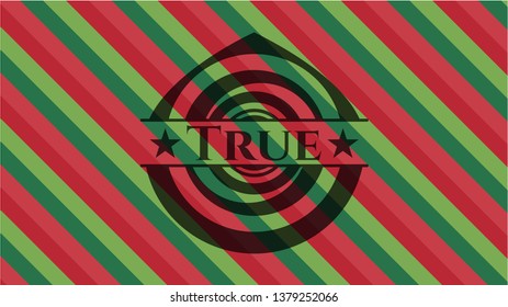 True christmas style badge..