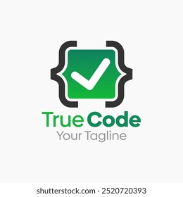 True Coding Logo Design Template. Good for Business, Agency, Community and Organization