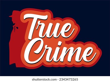 true crime with blue background svg