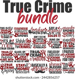 True Crime Vector Designs Bundle