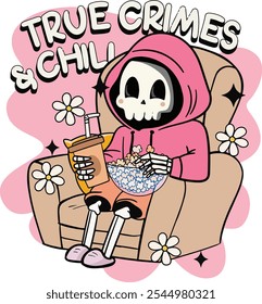 True Crimes And Chill Skeleton