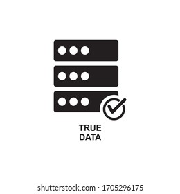 TRUE DATA ICON , CORRECT DATABASE ICON