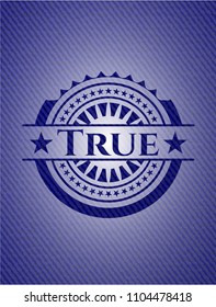 True emblem with jean high quality background