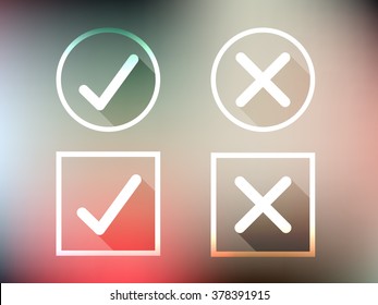 true or false button vector