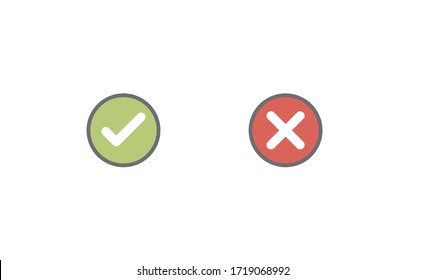 True false icon accept rejected Yes or No