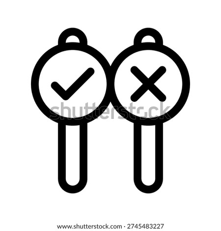 True False Icon Vector Symbol Design Illustration