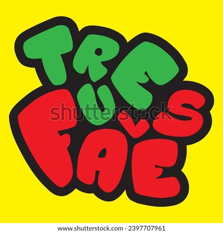 True False modern brush lettering text. Vector illustration logo for print and advertising. Cute hand drawn lettering label art.