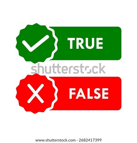true or false template illustration