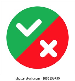 true false yes no check mark icon symbol illustration