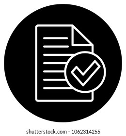 True file icon. Vector illustration