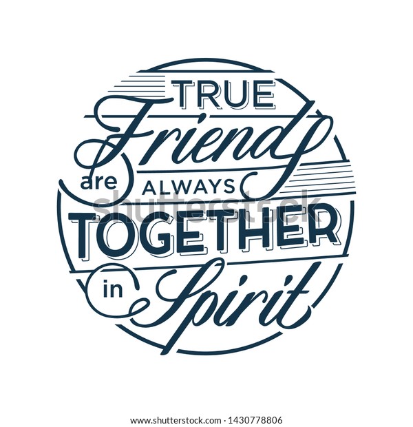 Download True Friends Always Together Spirit Friendship Stock Vector Royalty Free 1430778806