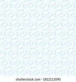 True ice seamless pattern in light blue