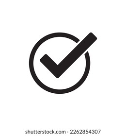 true icon,checklist icon vector isolated on background