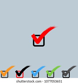 True icons set. Vector.