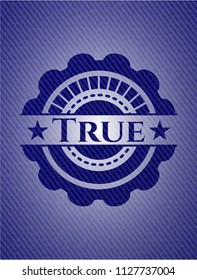 True jean background
