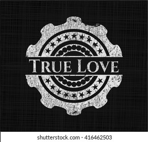 True Love chalkboard emblem