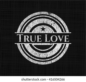 True Love chalkboard emblem