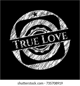 True Love chalkboard emblem