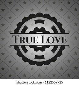 True Love dark emblem. Retro