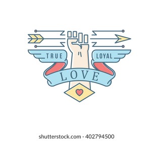 True Love design and concept for any use