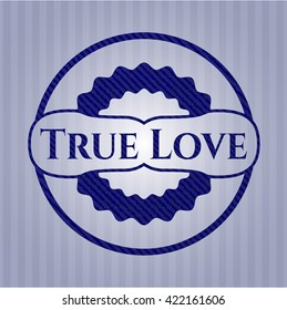 True Love emblem with jean high quality background