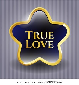 True Love gold badge