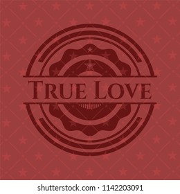 True Love realistic red emblem