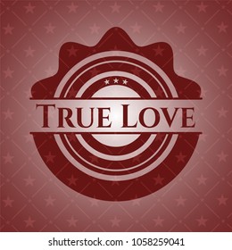 True Love retro red emblem