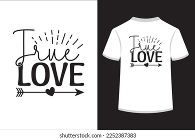 True love. This is an editable and printable vector eps file. 