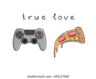 True love. Vector illustration