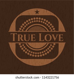 True Love wood emblem. Vintage.